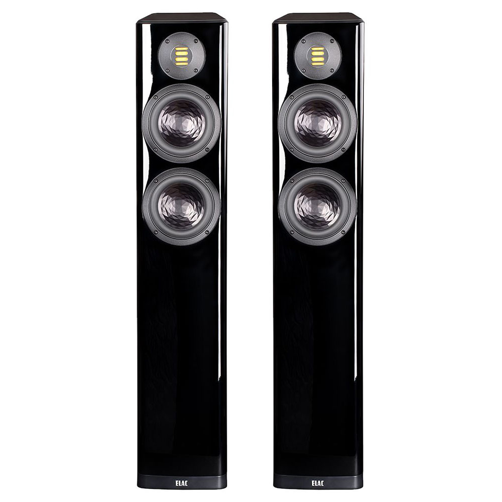 Тонколони ELAC Vela FS 407.2  - черен гланц - SoundGround музикален магазин