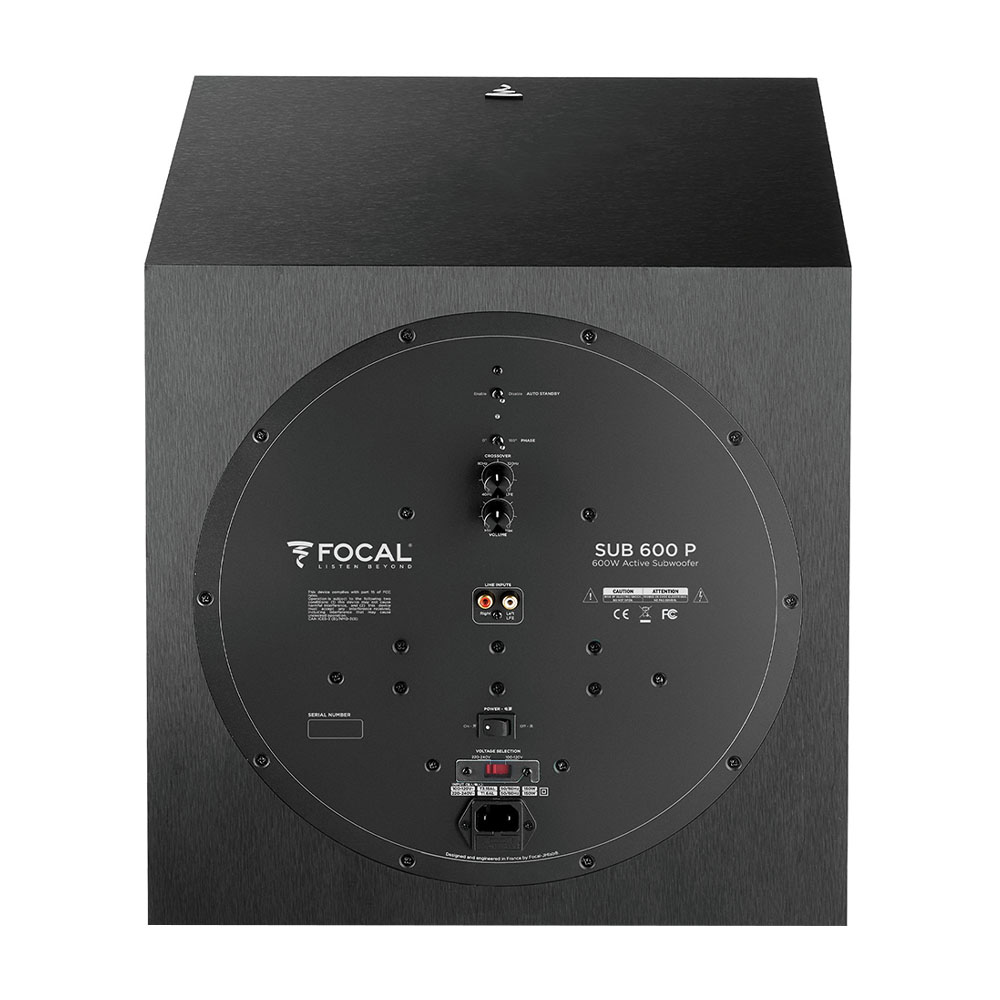 Focal SUB 600P Subwoofer - Back
