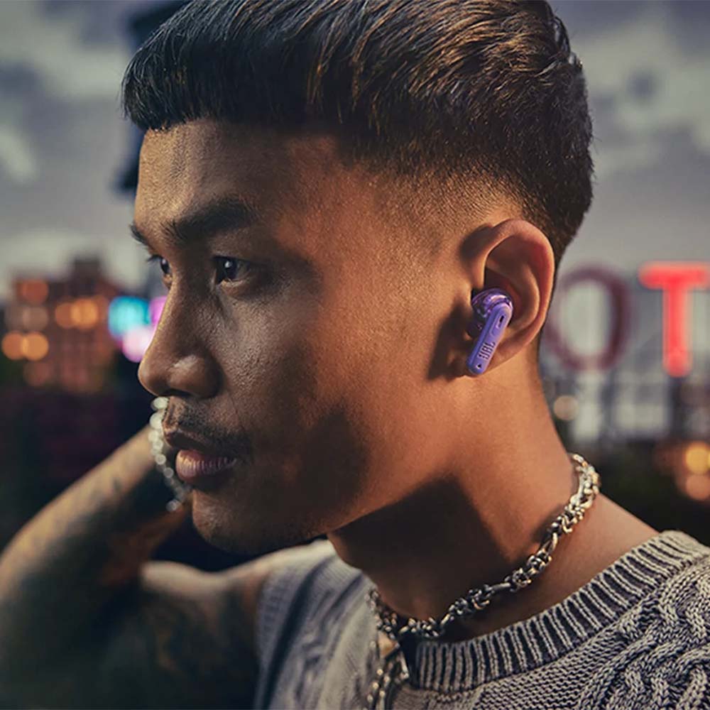 JBL Tune Flex 2 Earbuds - Ghost Purple - lifestyle
