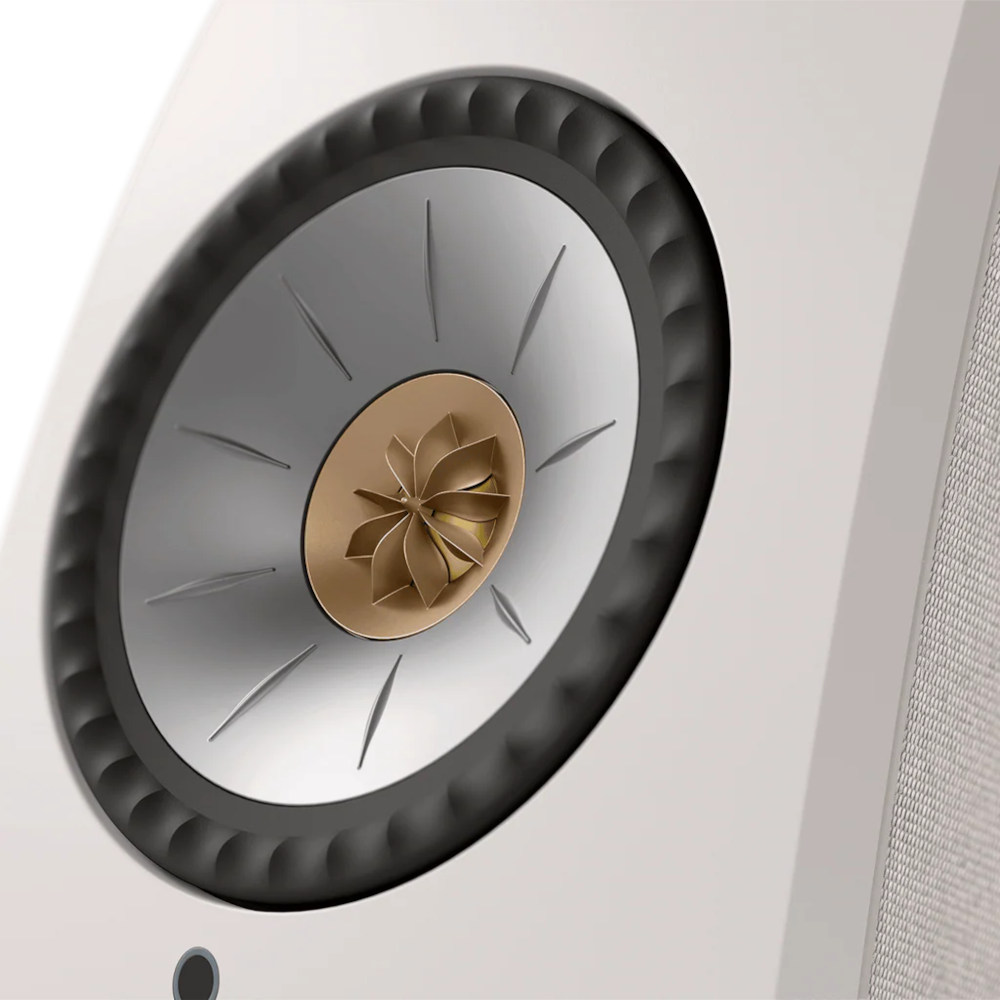 KEF LSX II Speakers - Cotton White - front