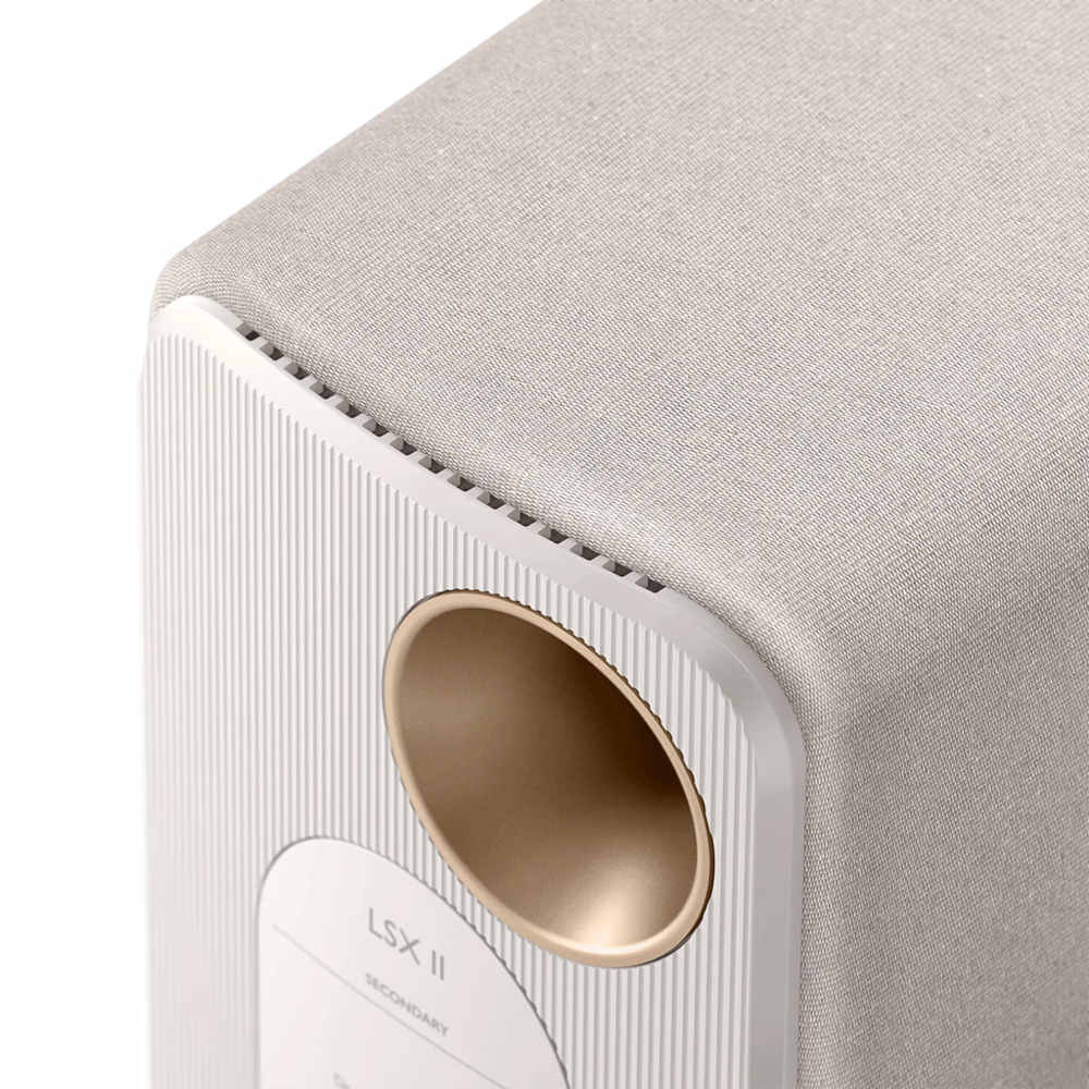 KEF LSX II Speakers - Cotton White - left