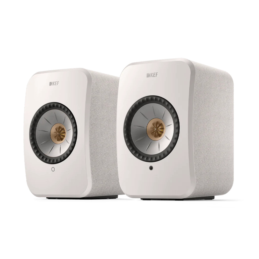 KEF LSX II Speakers - Cotton White