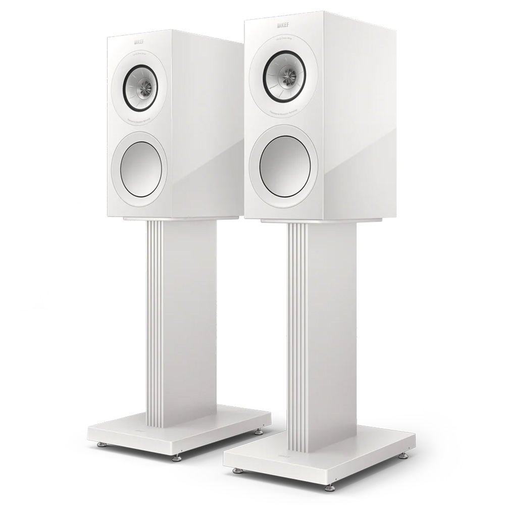 KEF R3 Meta Speakers – White Gloss - left