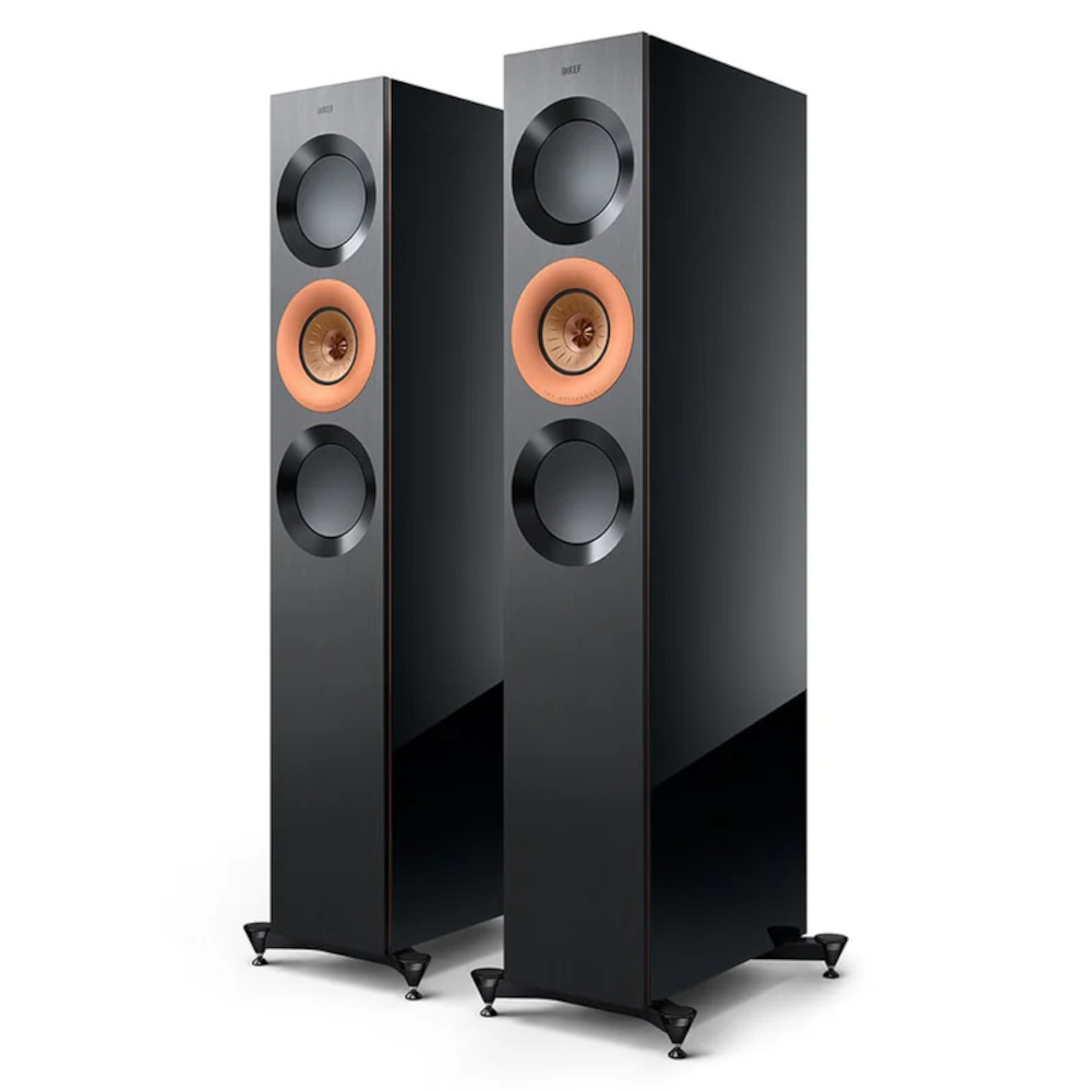 Тонколони KEF Reference 3 Meta - черен гланц/медени - SoundGround музикален магазин