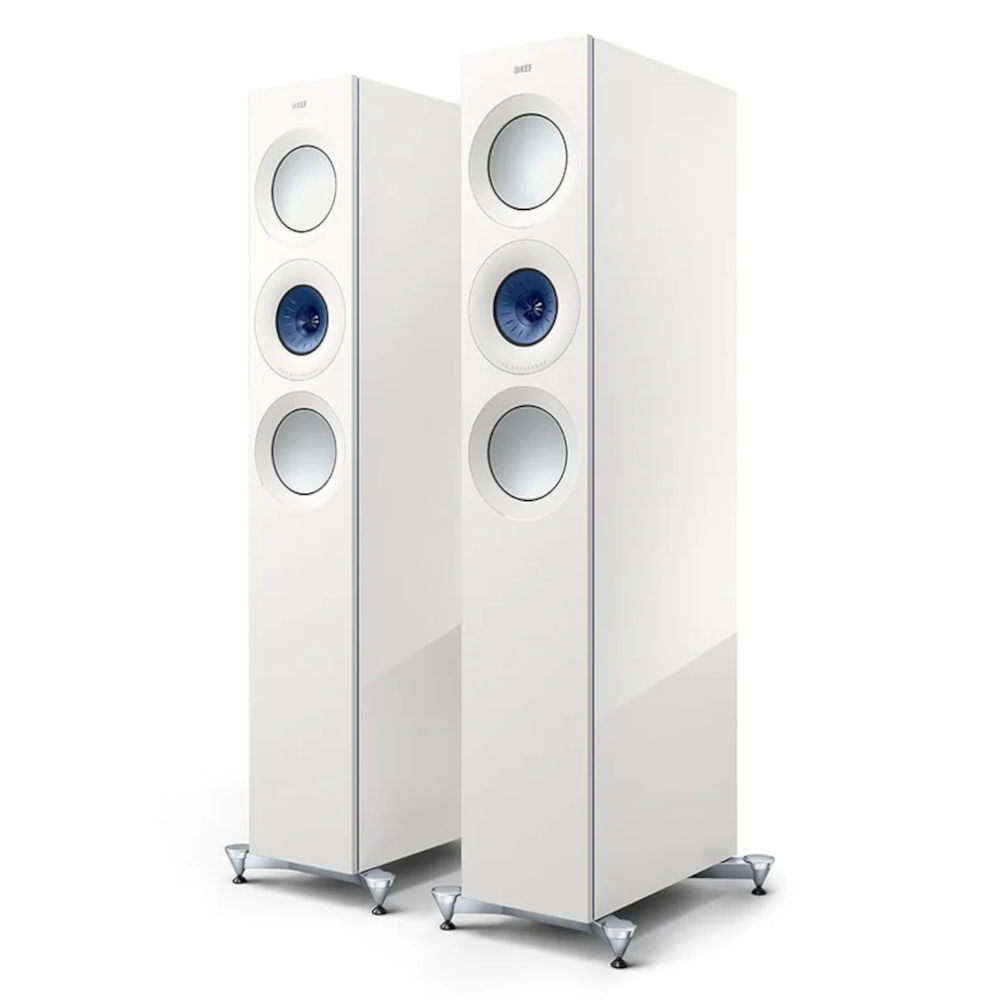 Тонколони KEF Reference 3 Meta - бял гланц/сини - SoundGround музикален магазин