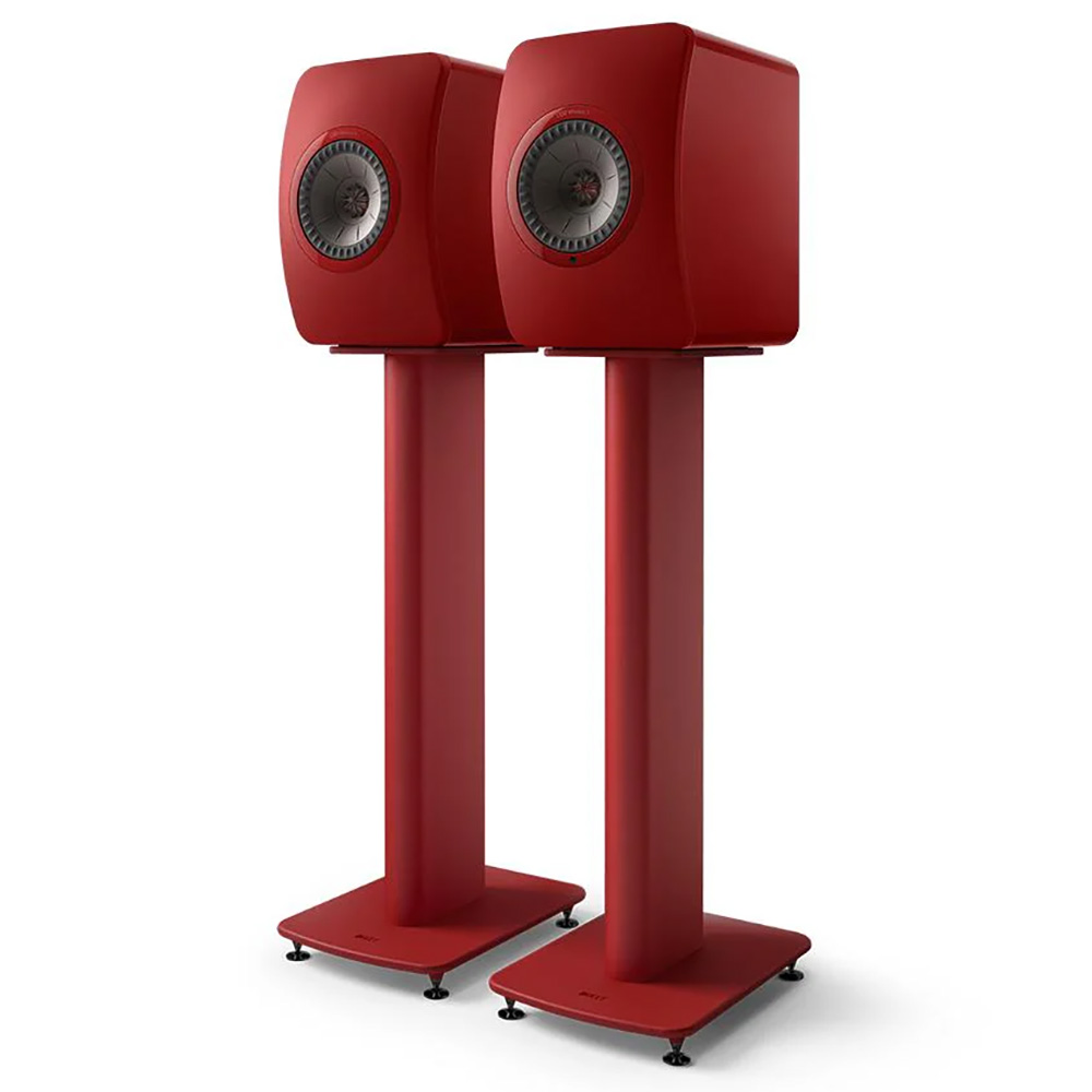 KEF S2 Stands - Special Red - left