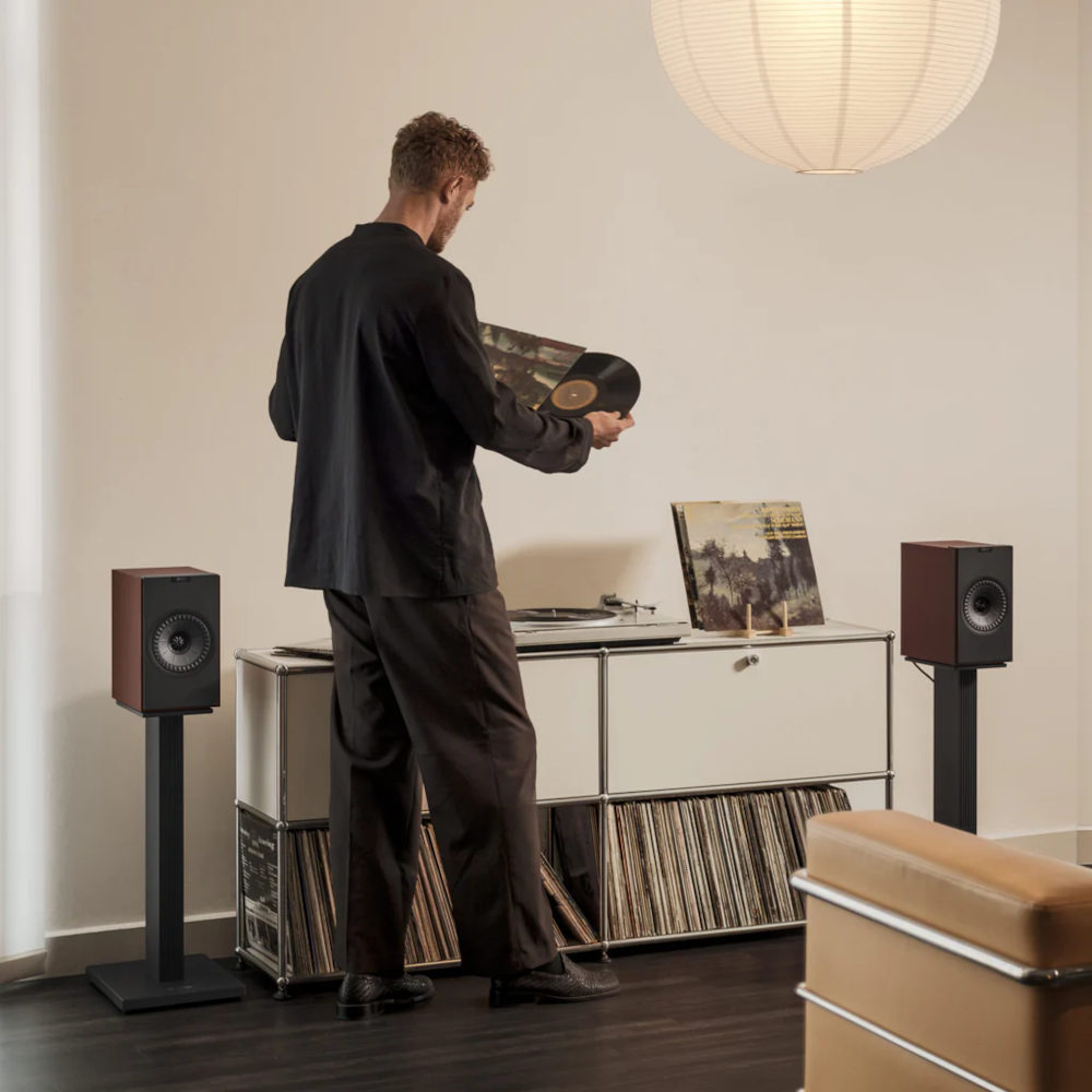 KEF SQ1 Speaker Stands - Slate Grey - life
