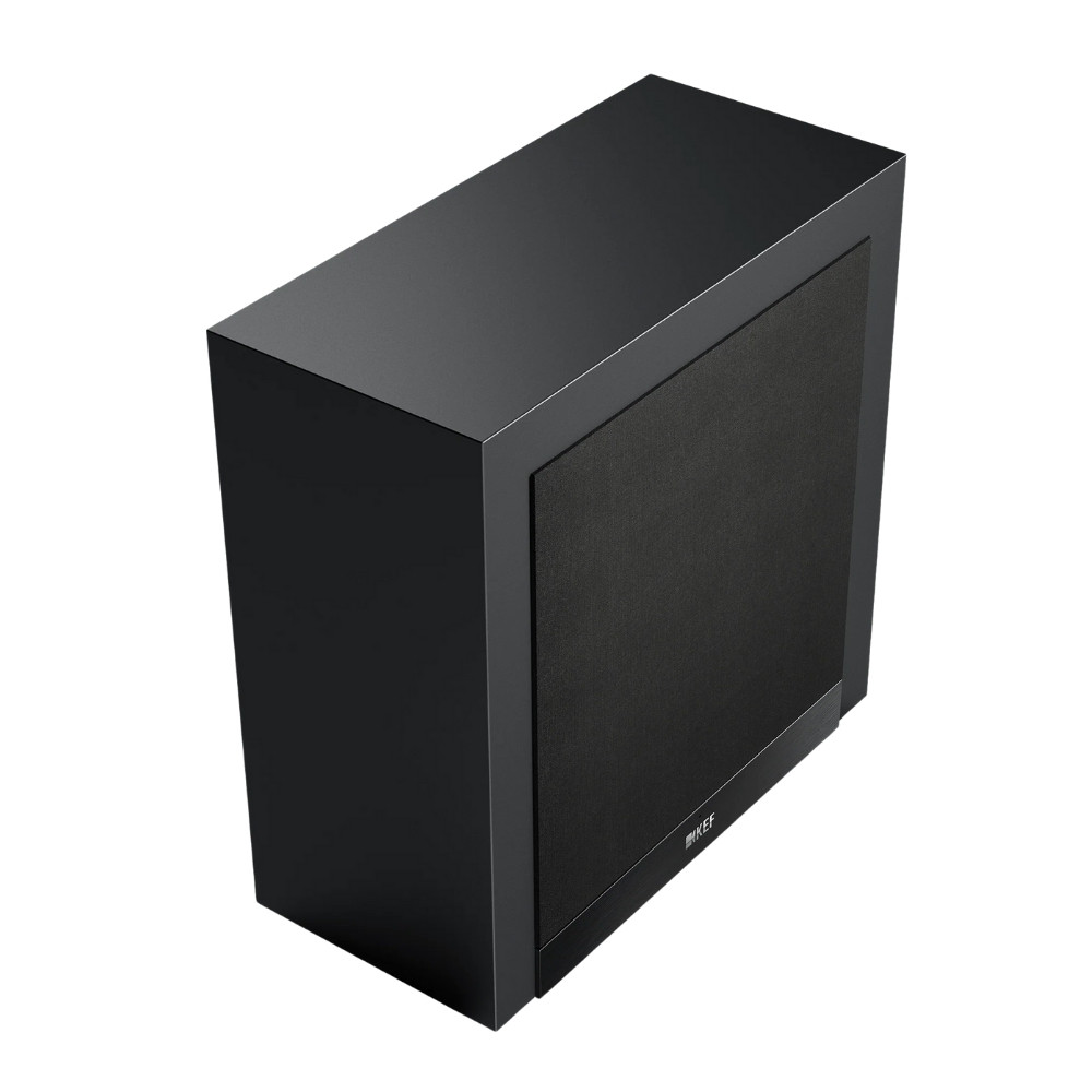 KEF T2 Subwoofer - Black - Angled