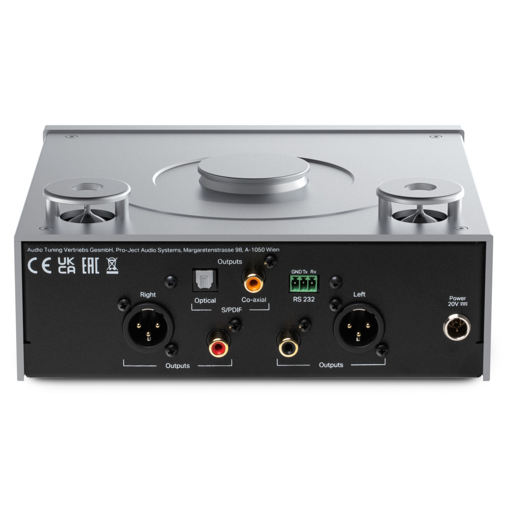 Pro-Ject CD Box RS2 Tube CD Player - Silver - back