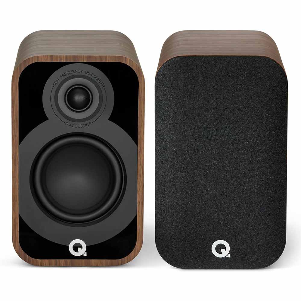 Q Acoustics 5010 Speakers - Rosewood - Both - Front