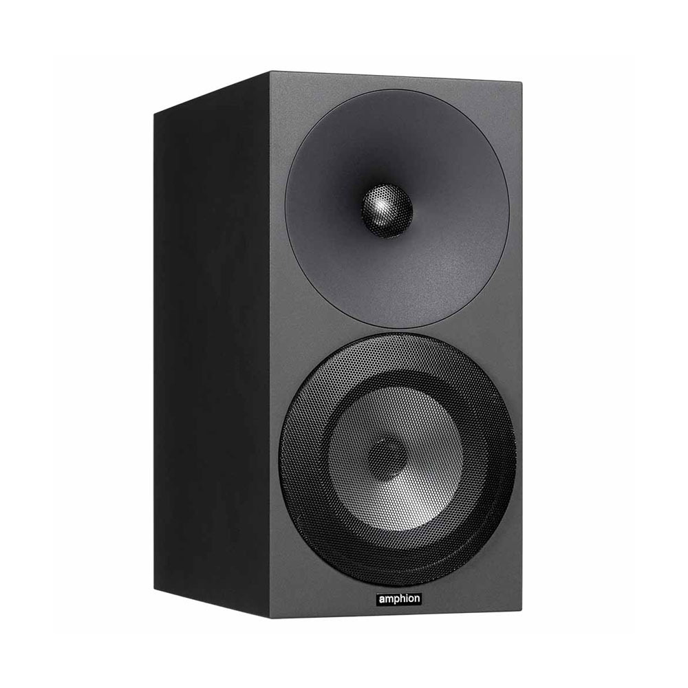 Amphion Argon3S Bookshelf Speakers - Black - Angled