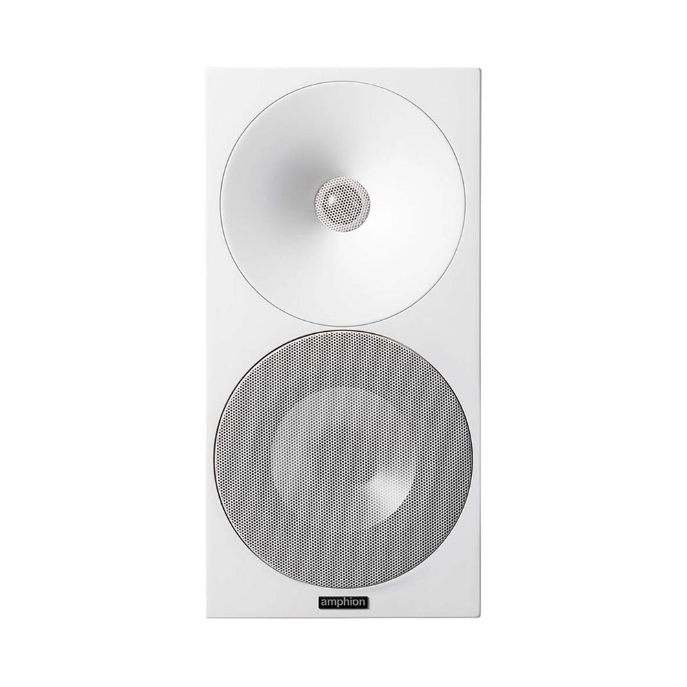 Amphion Argon3S Bookshelf Speakers - Full White - Front
