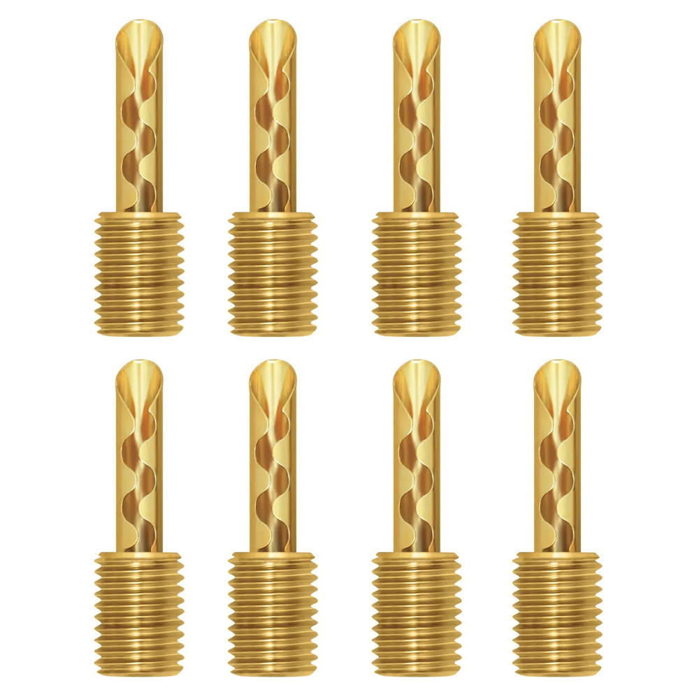 Wireworld Banana Uni-Term Plugs - 8бр. - Gold - front