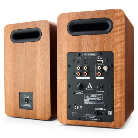 Argon Audio Fenris A5 Speakers - Walnut - back