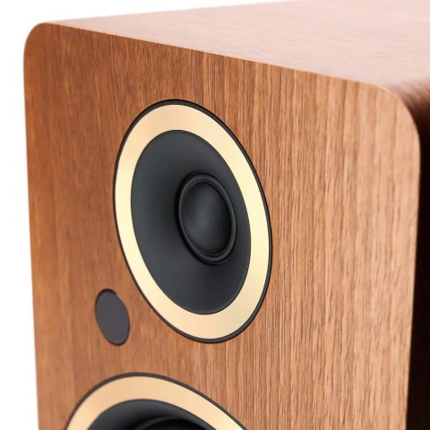 Argon Audio Fenris A5 Speakers - Walnut - side