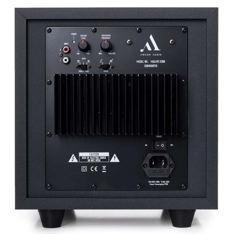 Argon Audio MALMÖ Sub8 Subwoofer - Black - back