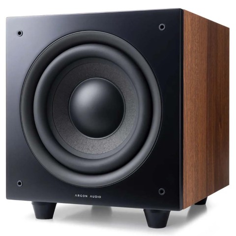 Argon Audio MALMÖ Sub8 Subwoofer - Walnut - side