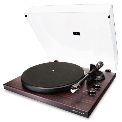 Argon Audio TT MK2 Turntable - Satin Mahogany - right