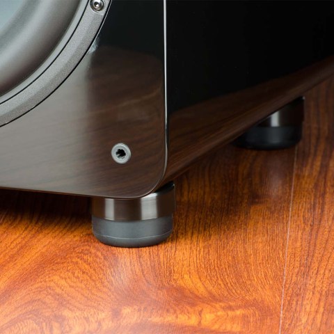 SVS SoundPath Subwoofer Isolation System - Installed Wood