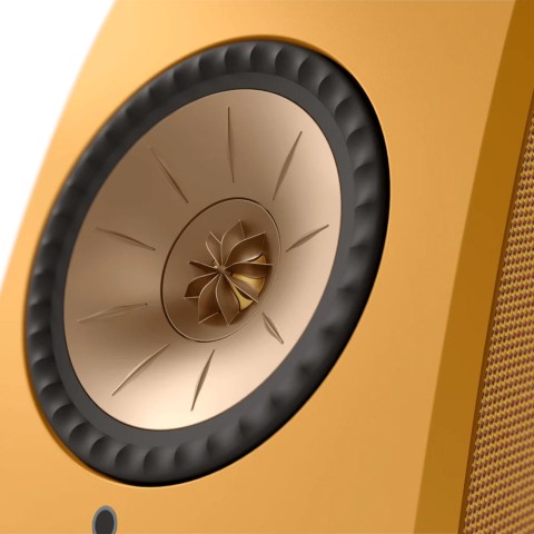 KEF LSX II Speakers - Amber Haze - side