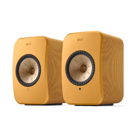 KEF LSX II Speakers - Amber Haze - 1