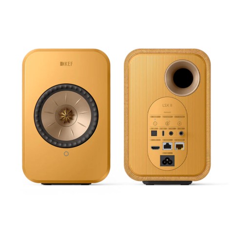 KEF LSX II Speakers - Amber Haze - 2