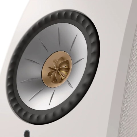 KEF LSX II Speakers - Cotton White - front