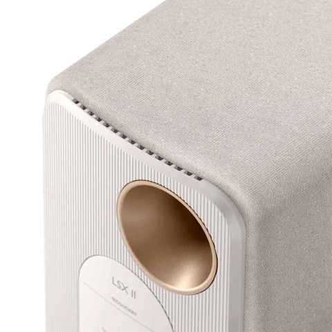 KEF LSX II Speakers - Cotton White - left