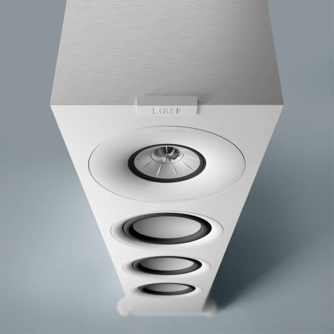 KEF Q11 Meta Speakers – Satin White - front