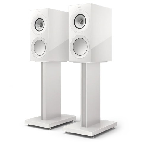 KEF R3 Meta Speakers – White Gloss - left