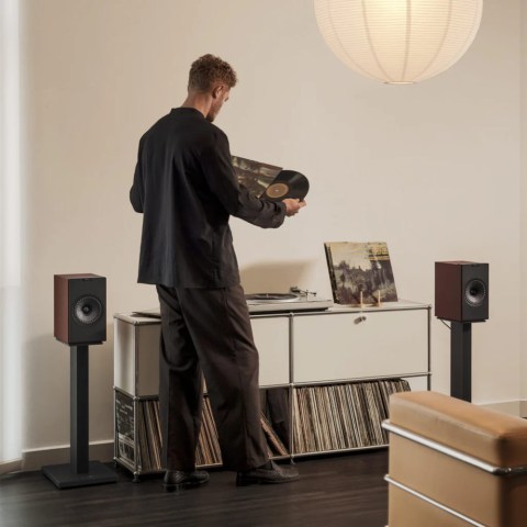 KEF SQ1 Speaker Stands - Slate Grey - life