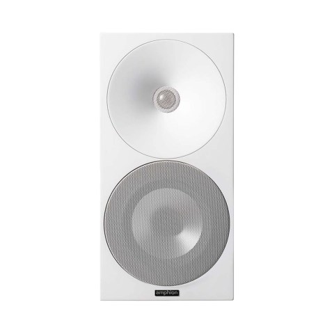 Amphion Argon3S Bookshelf Speakers - Full White - Front