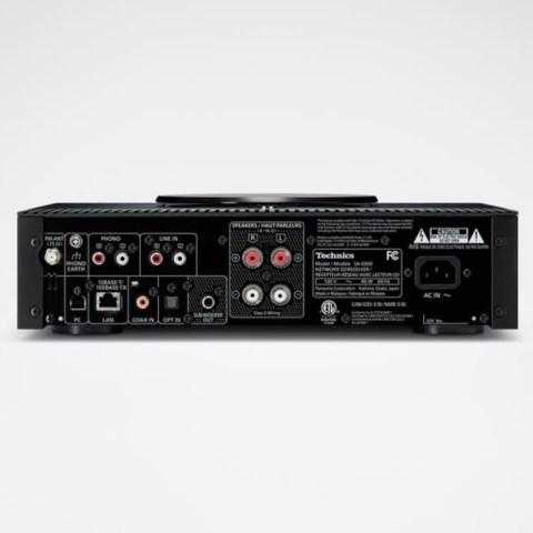 Technics SA-C600 Audio Receiver - Silver - back