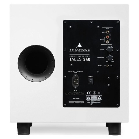 Triangle Tales 340 Subwoofer - White - back